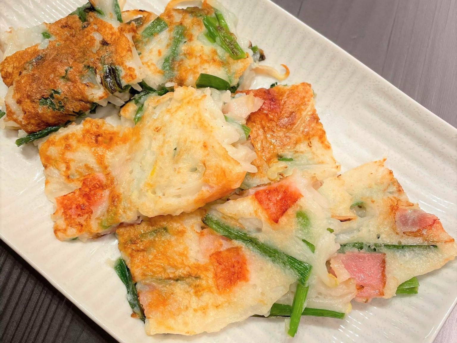 切って焼くだけレシピ 簡単とろろチヂミ 青森のブランド長芋 やませながいも 冷凍とろろ